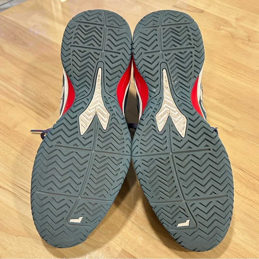 BLUSHIELD TORNEO 2 AG Diadora Blue and Red Athletic Shoes Size 10 - Picture 5 of 8